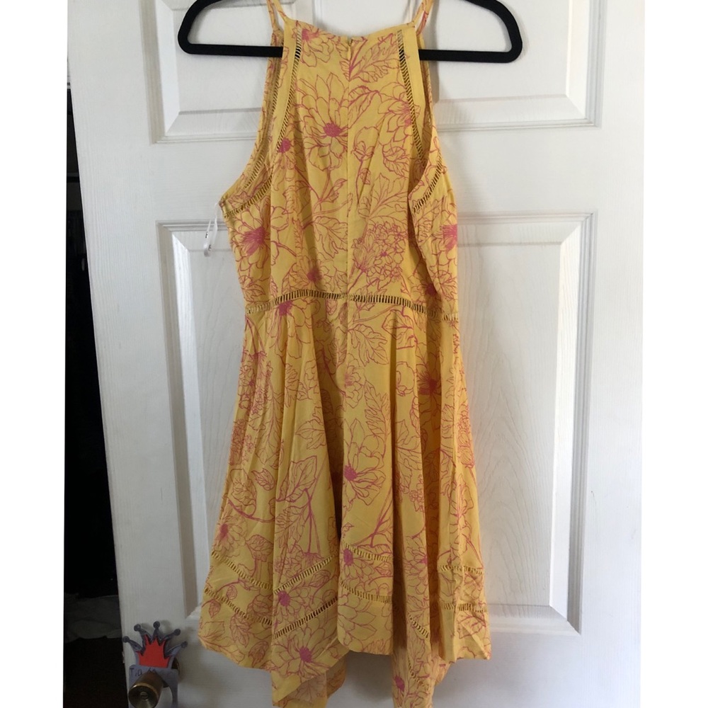 Yellow floral dress